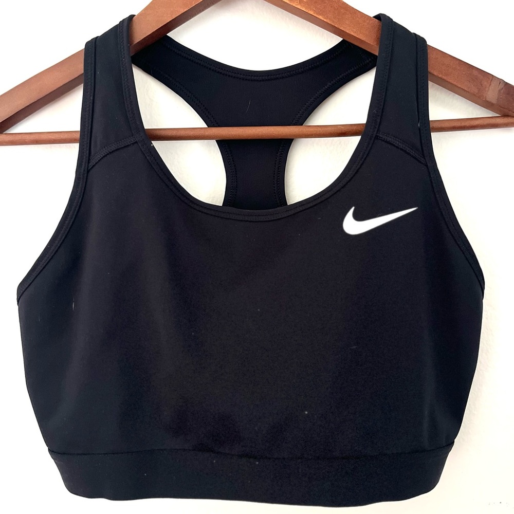 Nike Women's Black Sports Bra Racerback Size Large